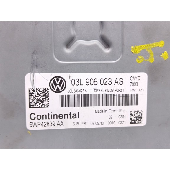 Recambio de centralita motor uce para volkswagen touran (1t3) 1.6 tdi referencia OEM IAM 03l906023as  