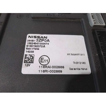 Recambio de caja reles / fusibles para nissan pulsar (c13) acenta referencia OEM IAM 284B13ZP0A S180192372A CHECK CONTROL