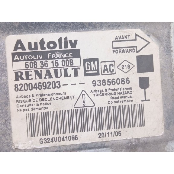 Recambio de kit airbag para nissan primastar furgoneta (x83) 2.0 dci 115 referencia OEM IAM 8200136277a  