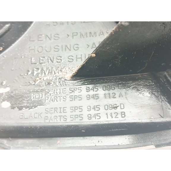 Recambio de piloto trasero derecho para seat toledo iii (5p2) 1.9 tdi referencia OEM IAM 5P5945112A9B9  