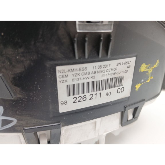 Recambio de cuadro instrumentos para peugeot 208 i (ca_, cc_) 1.2 gpl referencia OEM IAM 9822621180  