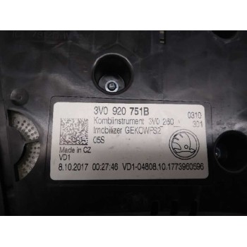 Recambio de cuadro instrumentos para skoda superb (3v3) ambition referencia OEM IAM 3V0920751B 3V0920751B 