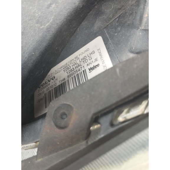 Recambio de faro izquierdo para volvo v60 i (155) d3 / d4 referencia OEM IAM   