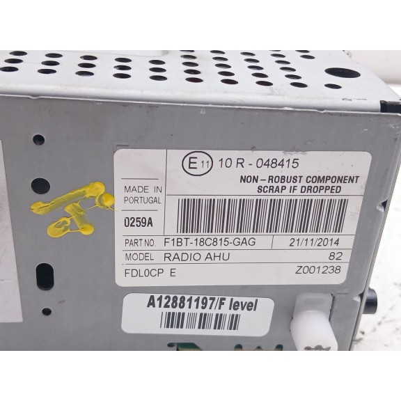 Recambio de sistema audio / radio cd para ford focus iii 2.0 tdci referencia OEM IAM f1bt18c815gag  