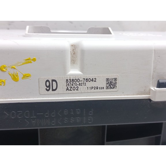 Recambio de cuadro instrumentos para lexus ct 200h referencia OEM IAM 8380076042 2574708272 