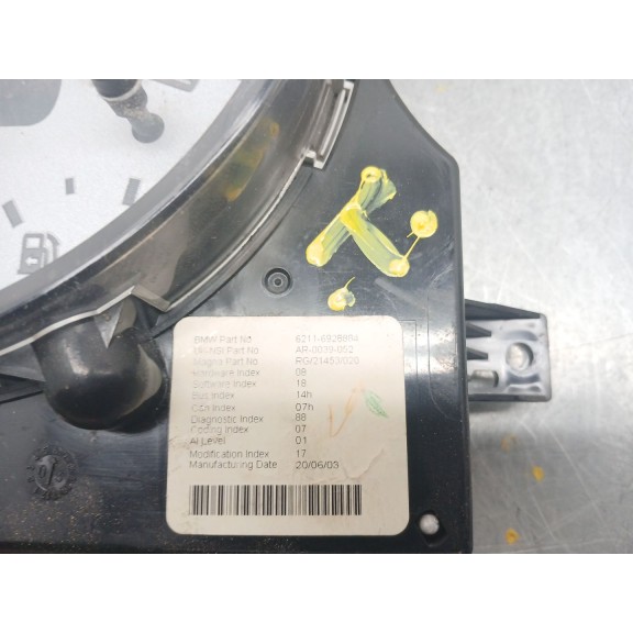 Recambio de cuadro instrumentos para bmw mini (r50,r53) one d referencia OEM IAM 62116928884  