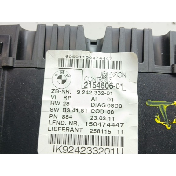 Recambio de cuadro instrumentos para bmw serie 1 berlina (e81/e87) 116d referencia OEM IAM 924233201  