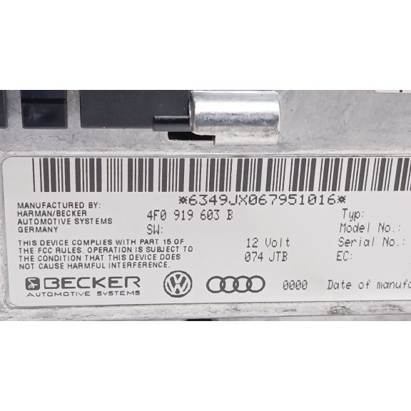 Recambio de pantalla multifuncion para audi q7 (4lb) 3.0 tdi quattro referencia OEM IAM 4f0919603b  