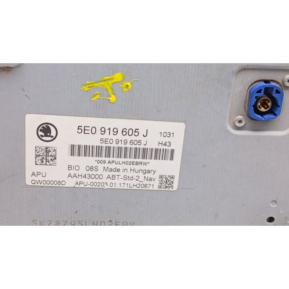 Recambio de sistema audio / radio cd para skoda octavia lim. (5e3) ambition referencia OEM IAM 5e0919605j  