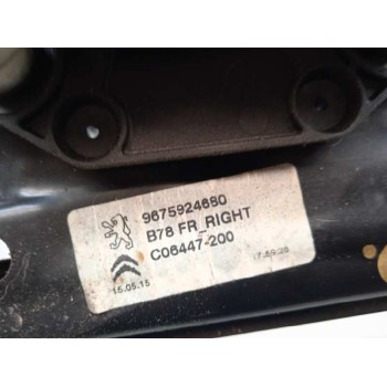 Recambio de elevalunas delantero derecho para citroën c4 picasso intensive referencia OEM IAM 9675924680 9675288880 5 CABLES