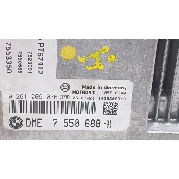 Recambio de centralita motor uce para bmw 1 (e87) 116 i referencia OEM IAM 755068801 0261209036 