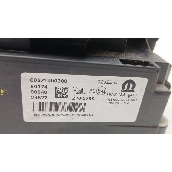 Recambio de faro derecho para fiat 500e (332_) elektro 3+1 (fa1) referencia OEM IAM 0000052140030 276276s 