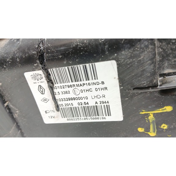 Recambio de faro derecho para renault clio iv (bh_) 1.2 16v referencia OEM IAM 280102796r  