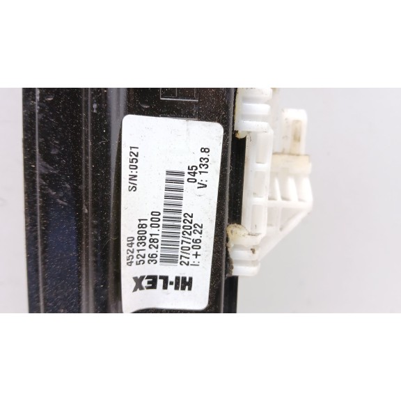 Recambio de elevalunas delantero derecho para fiat 500e (332_) elektro 3+1 (fa1) referencia OEM IAM 0000052254376 52138081 