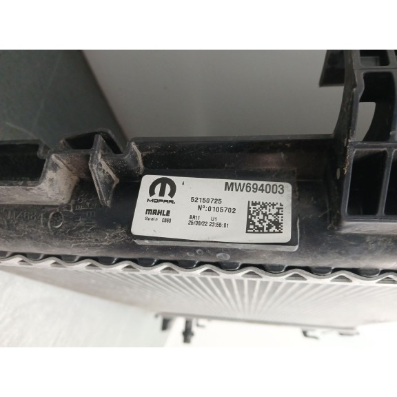 Recambio de radiador agua para fiat 500e (332_) elektro 3+1 (fa1) referencia OEM IAM 52150725  