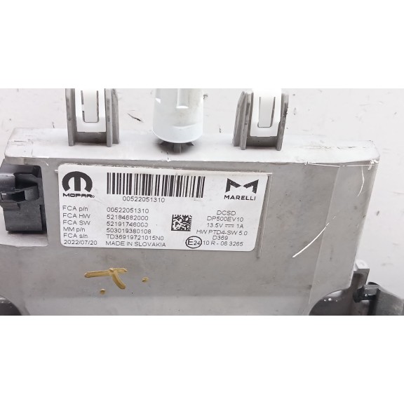 Recambio de sistema audio / radio cd para fiat 500e (332_) elektro 3+1 (fa1) referencia OEM IAM 522051310  