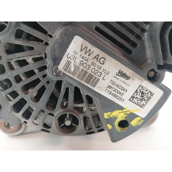 Recambio de alternador para skoda yeti (5l) 2.0 tdi referencia OEM IAM 03l903023l tg14c043 2612004e