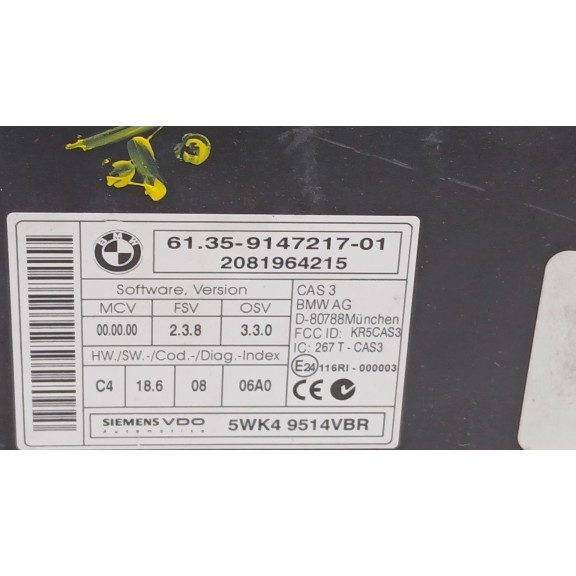 Recambio de modulo electronico para bmw x5 (e70) 3.0d referencia OEM IAM 66219176682 MODULO CONTROL APARCAMIENTO 6135914721701