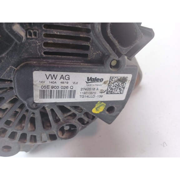 Recambio de alternador para audi a1 sportback (gba) 25 tfsi referencia OEM IAM 05e903026q 2740516a tg14lld139