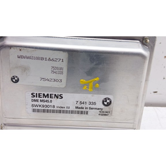 Recambio de centralita motor uce para bmw 5 (e60) 520 i referencia OEM IAM 7541335 5wk93018 