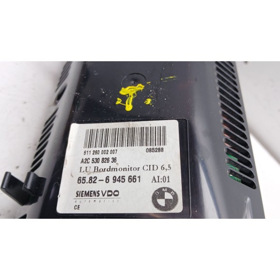 Recambio de pantalla multifuncion para bmw 5 (e60) 520 i referencia OEM IAM 65826945661 a2c53082636 