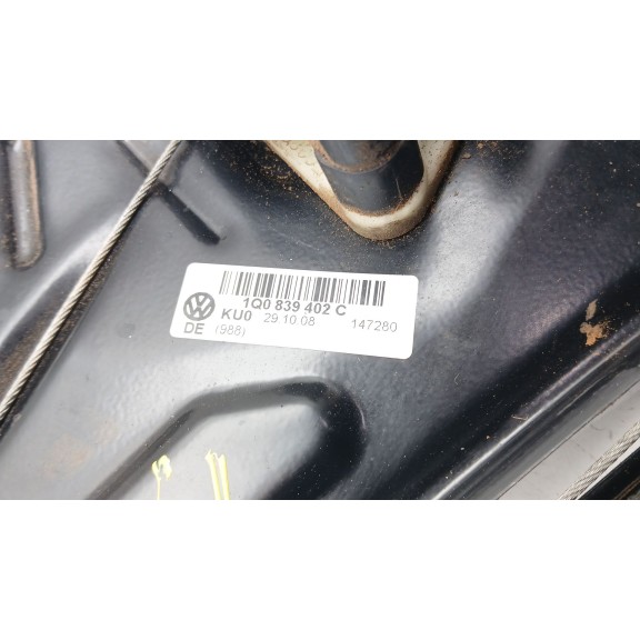 Recambio de elevalunas trasero derecho para volkswagen eos (1f7) 2.0 tdi referencia OEM IAM 1q0839402c ELÉCTRICO 1q0959812a