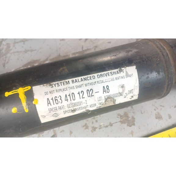 Recambio de transmision central para mercedes-benz clase m (w163) 400 cdi (163.128) referencia OEM IAM A1634101202A8  