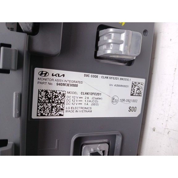 Recambio de cuadro instrumentos para kia ev3 referencia OEM IAM 940M3EV000  