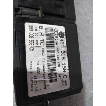 Recambio de mando climatizador para audi a8 (4e2) 3.0 v6 24v tdi referencia OEM IAM 4E0919158C  