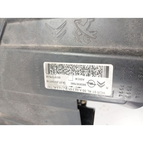 Recambio de faro derecho para opel vivaro c furgoneta (k0) 1.5 referencia OEM IAM 9808567680  