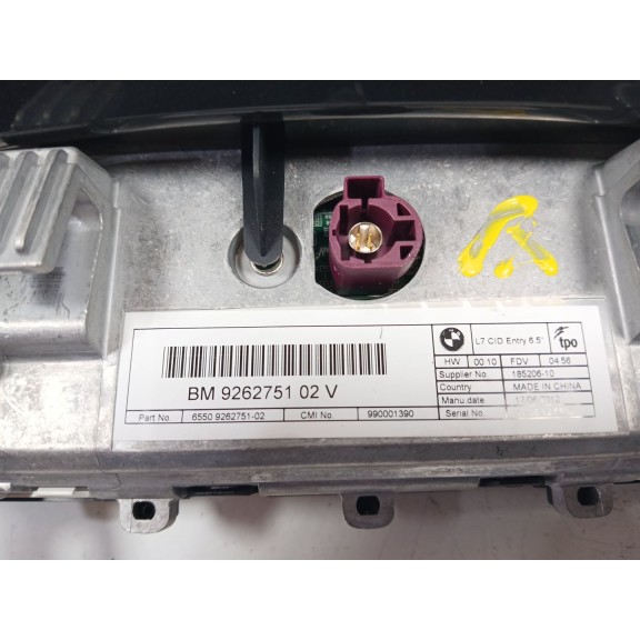 Recambio de pantalla multifuncion para bmw 1 (f20) 118 d referencia OEM IAM BM926275102  