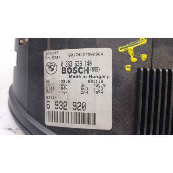 Recambio de cuadro instrumentos para bmw 3 coupé (e46) 320 cd referencia OEM IAM 6932920 0263639140 
