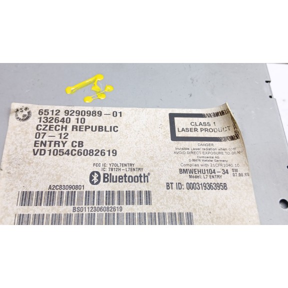 Recambio de sistema audio / radio cd para bmw 3 (f30, f80) 320 d referencia OEM IAM 65129290989  