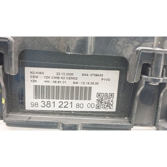 Recambio de cuadro instrumentos para opel combo e tour / life (k9) 1.5 referencia OEM IAM 9838122180  