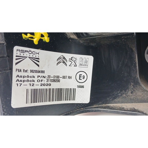 Recambio de piloto trasero derecho para opel combo e tour / life (k9) 1.5 referencia OEM IAM 9820554880  