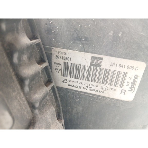 Recambio de faro derecho para seat altea (5p1) 1.9 tdi referencia OEM IAM 5P1941006E  
