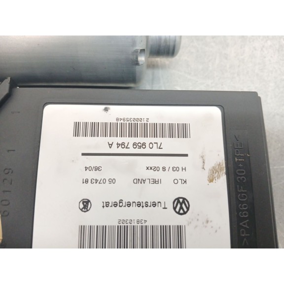 Recambio de motor elevalunas trasero derecho para porsche cayenne (9pa) 3.2 referencia OEM IAM 7l0959794a  