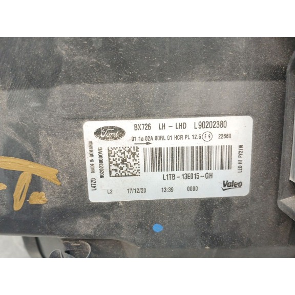 Recambio de faro izquierdo para ford puma (j2k, cf7) 1.0 ecoboost referencia OEM IAM 2677629 L1TB13E015GH 