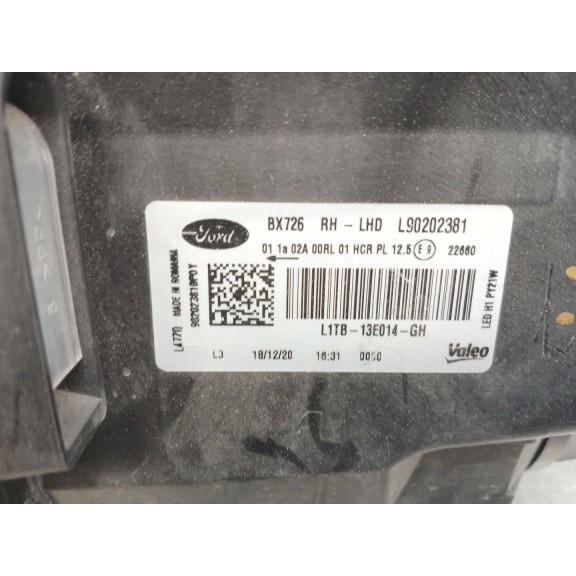 Recambio de faro derecho para ford puma (j2k, cf7) 1.0 ecoboost referencia OEM IAM 2684469 L1TB13E014GH 