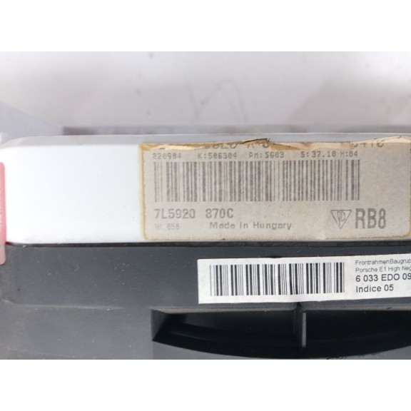 Recambio de cuadro instrumentos para porsche cayenne (9pa) 3.2 referencia OEM IAM 7L5920870C  