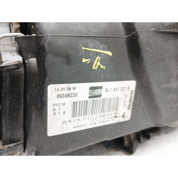 Recambio de faro izquierdo para seat ibiza iii (6l1) 1.4 tdi referencia OEM IAM 6L1941751M 6l1941021b 89306230