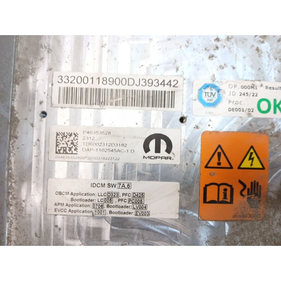 Recambio de inversor para fiat 500e (332_) elektro 3+1 (fa1) referencia OEM IAM P46353528  