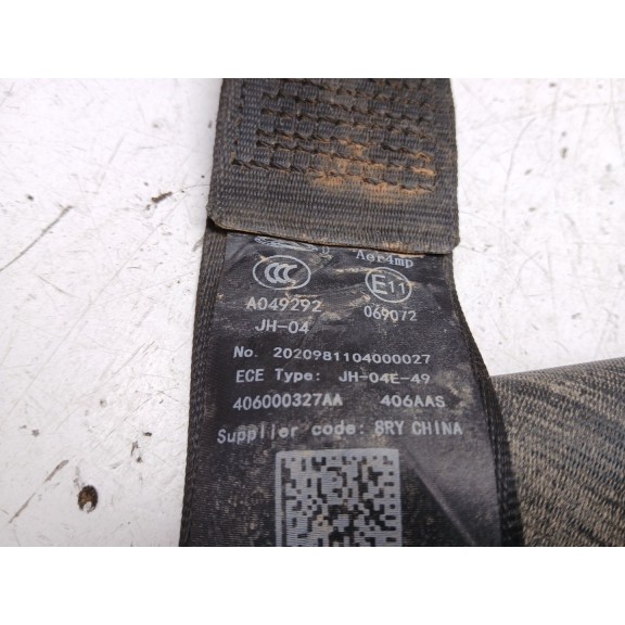 Recambio de cinturon seguridad trasero izquierdo para omoda 5 referencia OEM IAM 406000327aa  