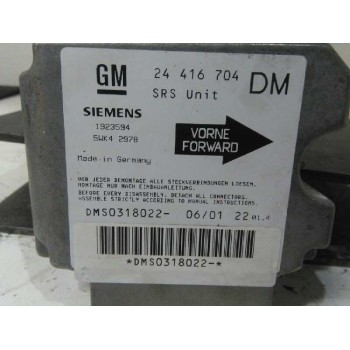 Recambio de centralita airbag para opel zafira a blue line referencia OEM IAM 24416704 24416704 24416704