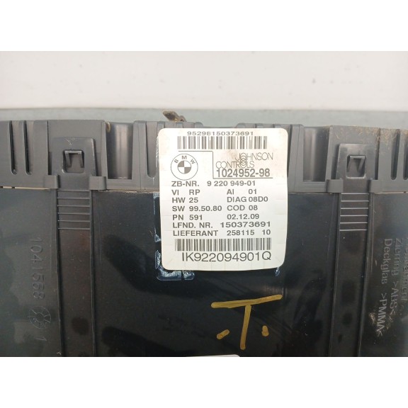Recambio de cuadro instrumentos para bmw 1 (e81) 116 d referencia OEM IAM 922095901 102495298 