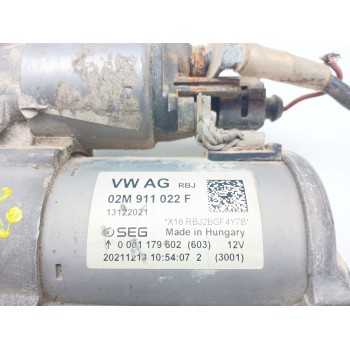 Recambio de motor arranque para volkswagen t-roc (a11, d11) 1.0 tsi referencia OEM IAM 02m911022f 0001179602 13122021
