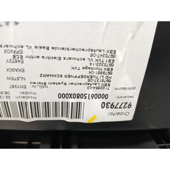 Recambio de guarnecido puerta delantera izquierda para bmw 1 (e81) 116 d referencia OEM IAM 10628510 9277930 