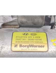 Recambio de motor arranque para kia xceed (cd) 1.4 t-gdi referencia OEM IAM 3610003706   2