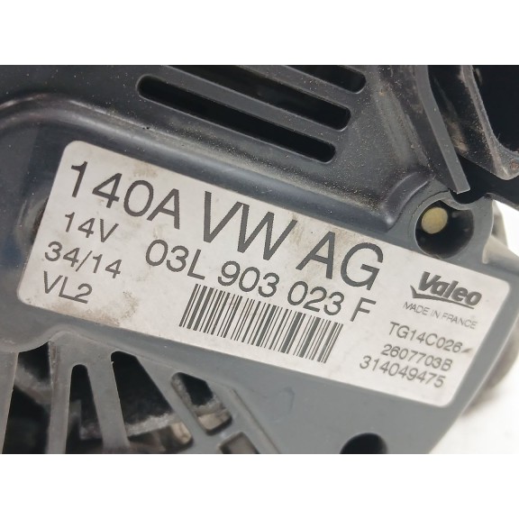 Recambio de alternador para skoda yeti (5l) 2.0 tdi referencia OEM IAM 06F903023F 06F903023FX 03l903023f