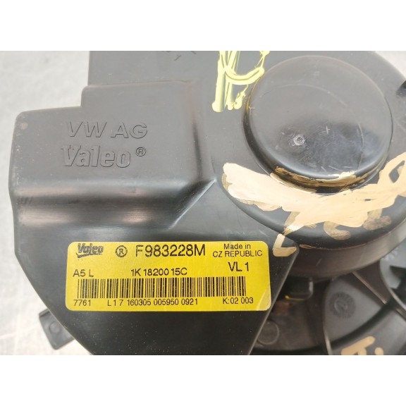Recambio de ventilador calefaccion para seat altea (5p1) 1.9 tdi referencia OEM IAM 1K1820015c  